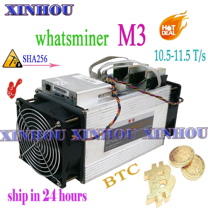 Используется Asic BTC BCC BCH Miner whatsapminer M3 10 5 11 T/s SHA256 Биткоин Шахтер лучше чем M10 M3X antminer s9
