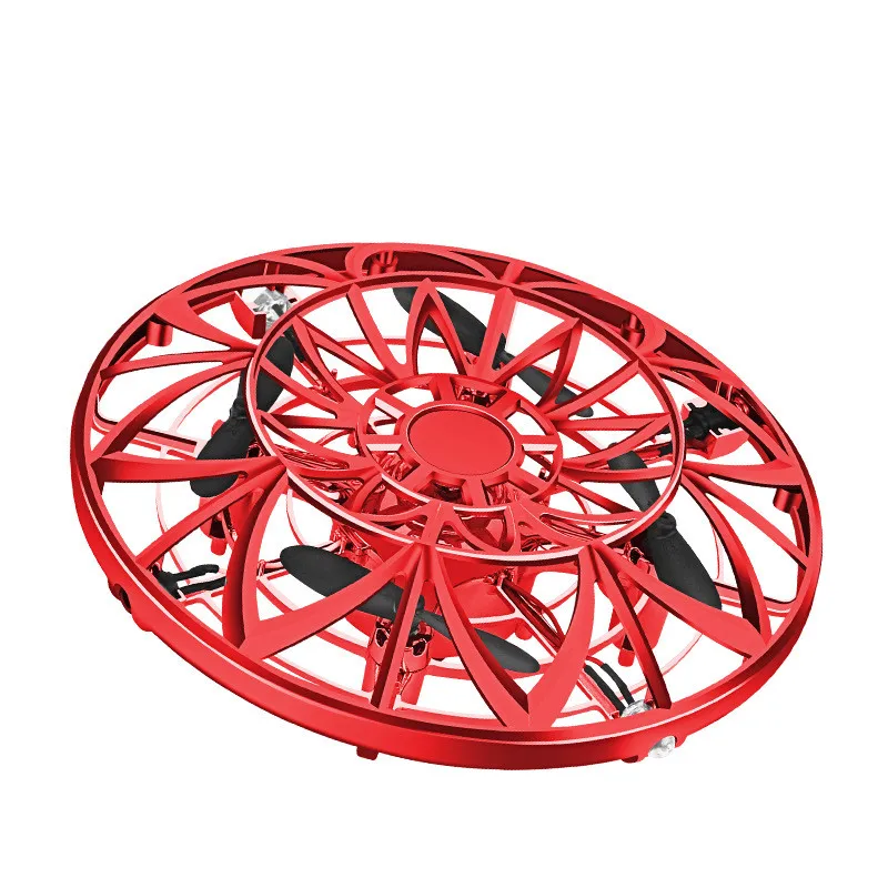 

Miniature smart gesture-sensing flying saucer four-axis aircraft anti-wrestling levitation aircraft toys