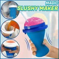 quick frozen smoothies newly durable slush ice cream maker squeeze slush quick cooling cup milkshake bottle smoothie cup