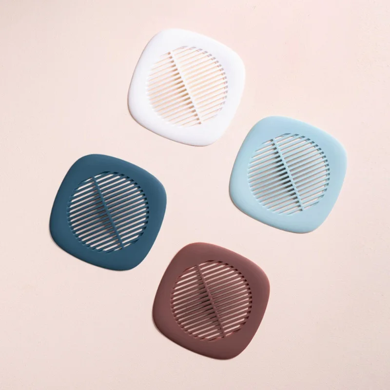 

Silicone Drain Hair Catcher Sink Strainer Filter Shower Drain Cover With 4 Suction Cup For Kitchen Bathroom Tool