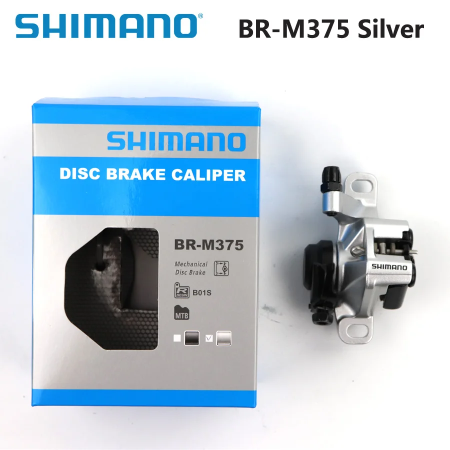 SHIMANO дисковый тормозной суппорт BR M375 механический дисковый тормоз велосипед суппорты MTB включает в себя B01S ящик запчасти для велосипеда