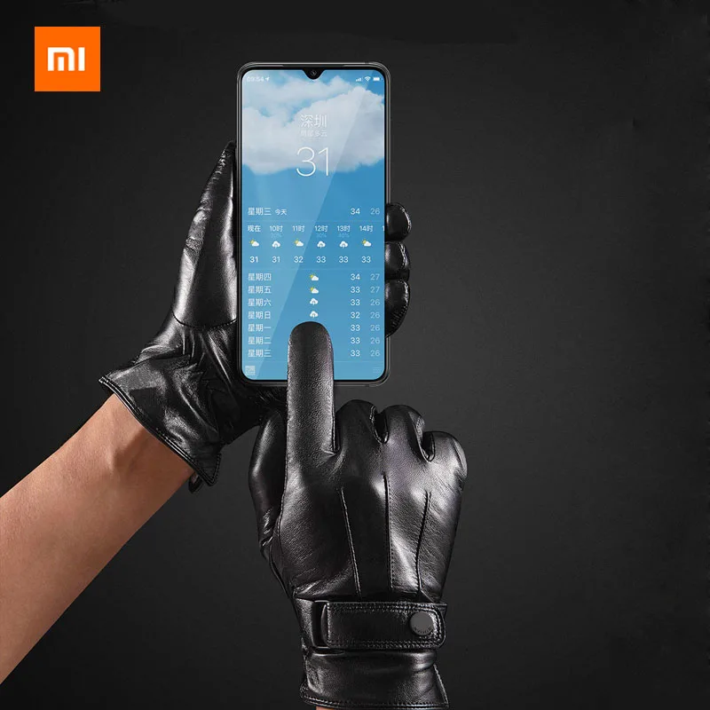 Xiaomi Qimian испанские перчатки из овечьей кожи с сенсорным экраном (AllTouch) для мужчин и