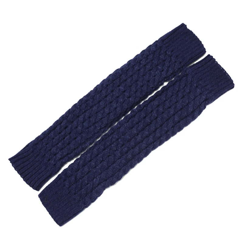 

1 Pair Winter Warm Leg Warmer Women Knee High Knitted Solid Crochet Leg Warmers Socks Boot Cuffs Beenwarmers Socks