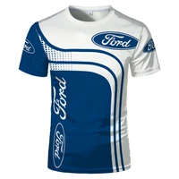 2021 summer new ford mustang car logo shirt fashion brand t shirt high quality oversized top t shirt moto racing shirt