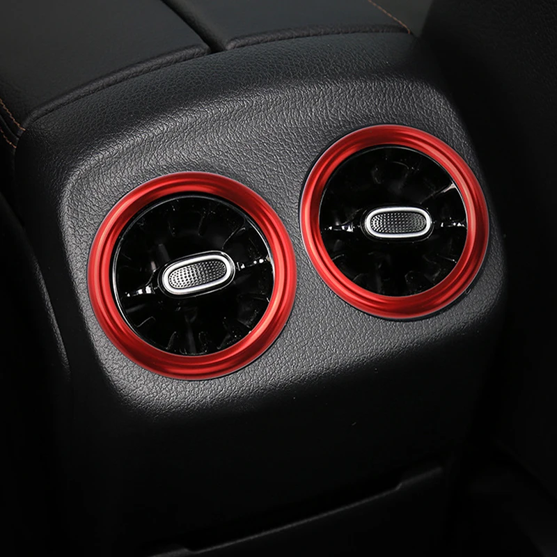 Цветное алюминиевое круглое кольцо A/C для Mercedes-Benz A-Class W177 CLA-Class C118 2019-2021 Крышка
