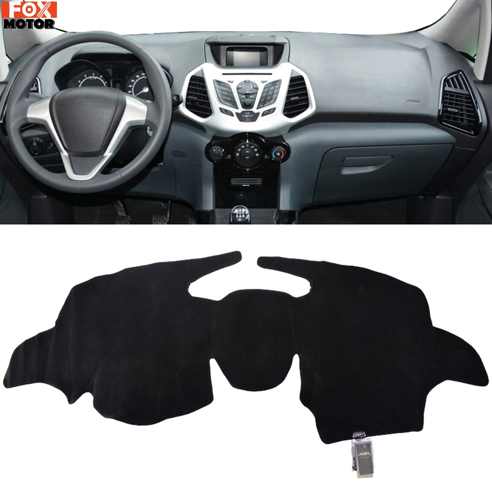 Для Ford Ecosport 2013 2014 2015 2016 крышка приборной панели автомобиля Dash коврик для