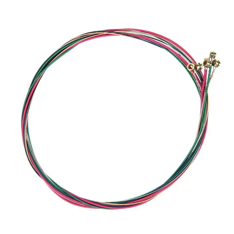 6pcs/set Durable Guitar Strings Not Easy to Damage Rust-proof Ballad Kits Copper Musical Instrument Part | Спорт и развлечения