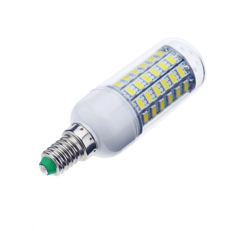 E14 15W 69 светодиодный 5730 чип SMD кукурузный светильник лампа с крышкой чистый белый