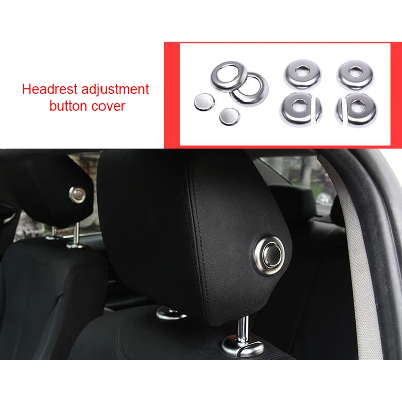 Крышка кнопки регулировки подголовника хромированная формовочная Накладка для