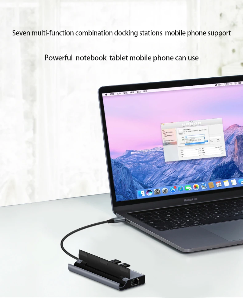 Dex-станция USB-C/HDMI USB 3.0 PD-зарядка слот для карт TF/DF ноутбуков MacBook | Электроника