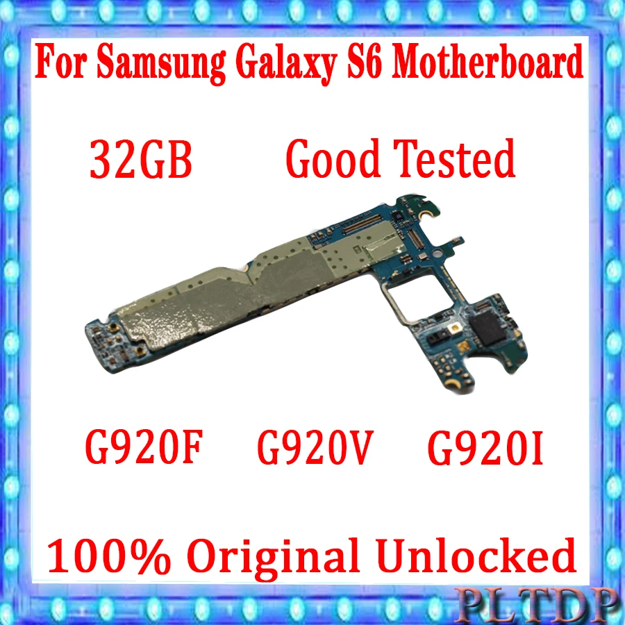 С полной разблокировкой для Samsung Galaxy S6 G920F G920I G920V материнская плата с чипами 32 ГБ