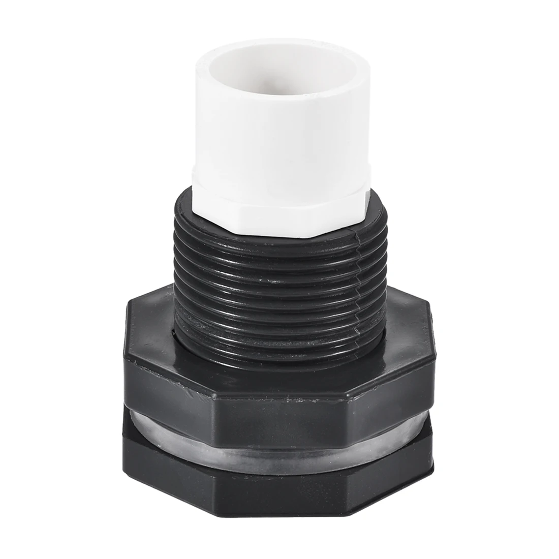 

Uxcell Bulkhead Fitting, G3/4 Female 1.48" Male, with Silicone Gasket and Pipe Connector, for Water Tanks, PVC, Gray White