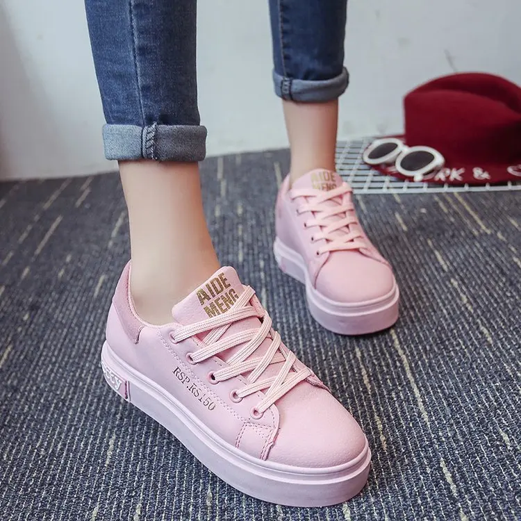 2019 Spring New Thick-bottomed Round Headband Single Shoes Flat Bottom Non-slip Wild Wear Student Casual Women's |