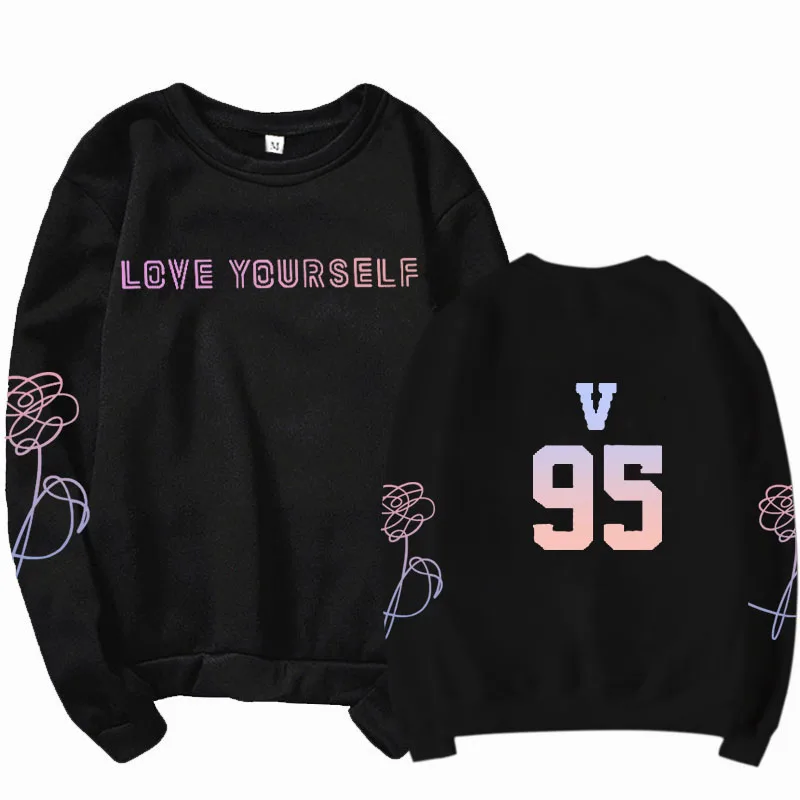 K pop Bangtan Sonyeondan толстовка с высоким воротником и длинным рукавом Jin Suga J Hope RM Jimin V