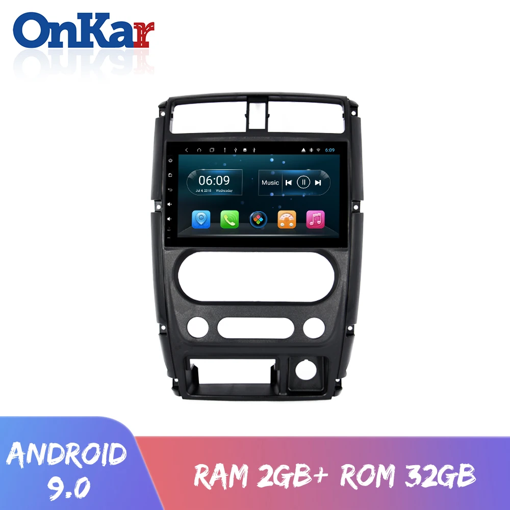 Автомобильный мультимедийный плеер ONKAR для Suzuki Jimny 2007-2012 Android 9 0 2 Гб ОЗУ 32 ПЗУ