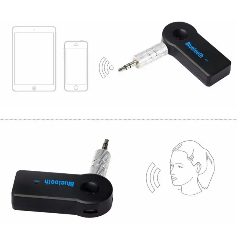 Aux для наушников ресивер громкой связи Bluetooth гарнитура авто мини стерео 3 5 мм Blutooth