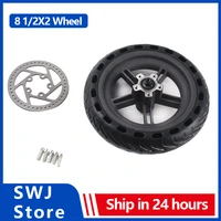 8 12x2 wheel hub damping solid tire brake disc accessories 8 5 inch wheel with rim for xiaomi mijia m365 electric scooter