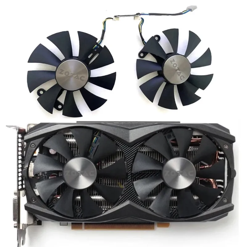 Новый вентилятор охлаждения GA91S2H 87 мм 4 контакта для ZOTAC GeForce GTX 960 AMP Edition 950 980 Ti