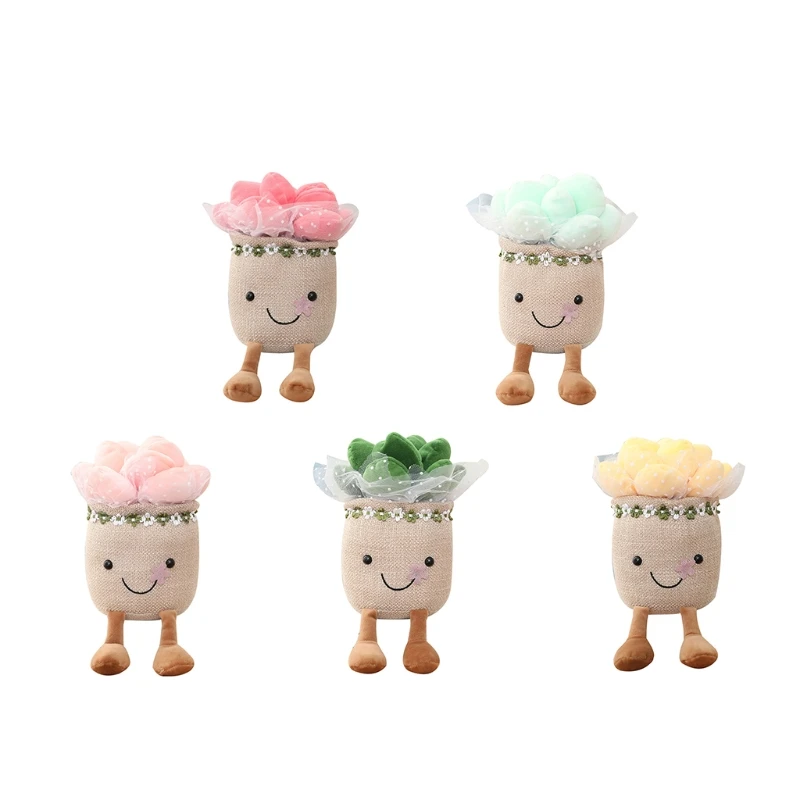 

Мягкая плюшевая игрушка-подушка в горшке