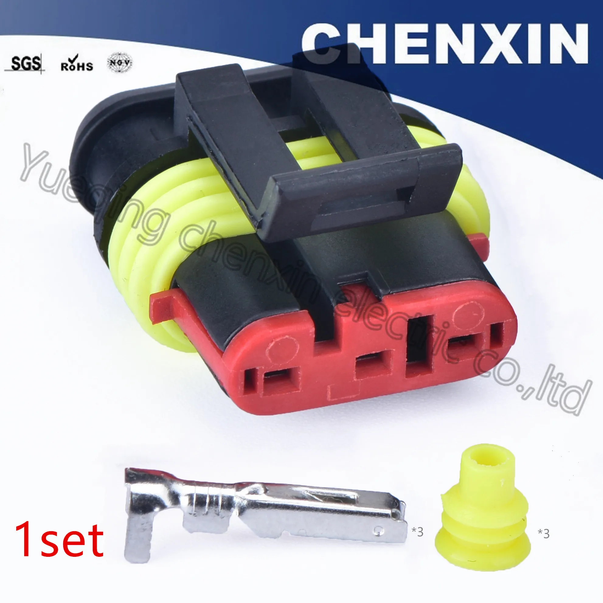 Chenxin 5-10 psc 3pin женский сенсор соединительный провод соединитель 282087-1 282105-1