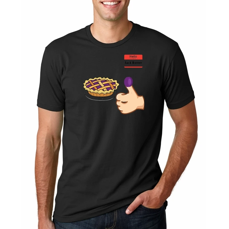 

2020 new Men T-Shirts Summer Short Sleeve Casual Male Cute Halloween Costume for Kids Old Jack Horner Nursery Rhyme Mother Goose