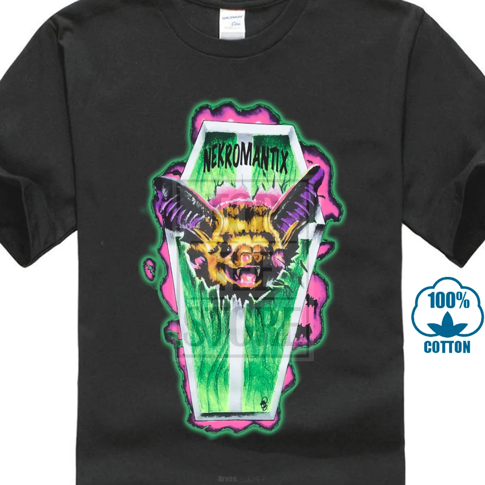 Nekromantix гроб футболка S M L Xl 2xl брендовая новая официальная черные футболки с