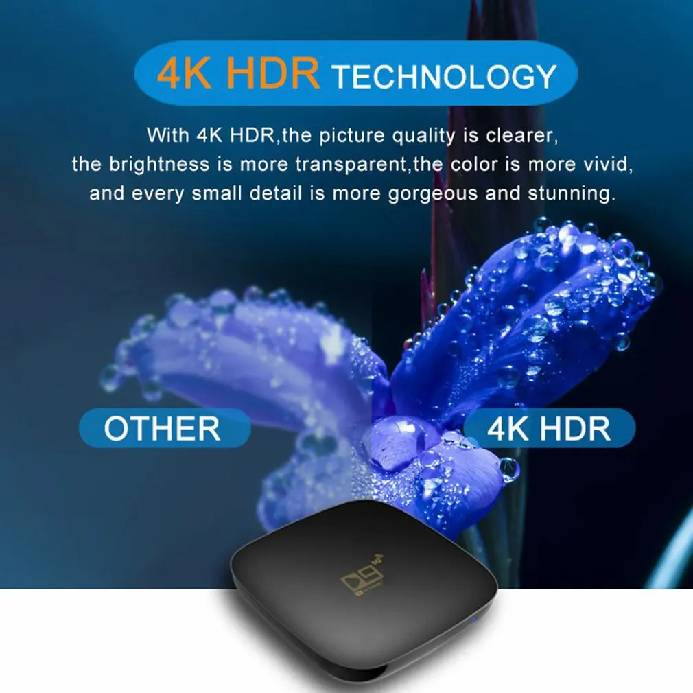 1G + 8G D9 Смарт Беспроводная ТВ-приставка 4K медиаплеер 2 4G/5 Wifi телеприставка