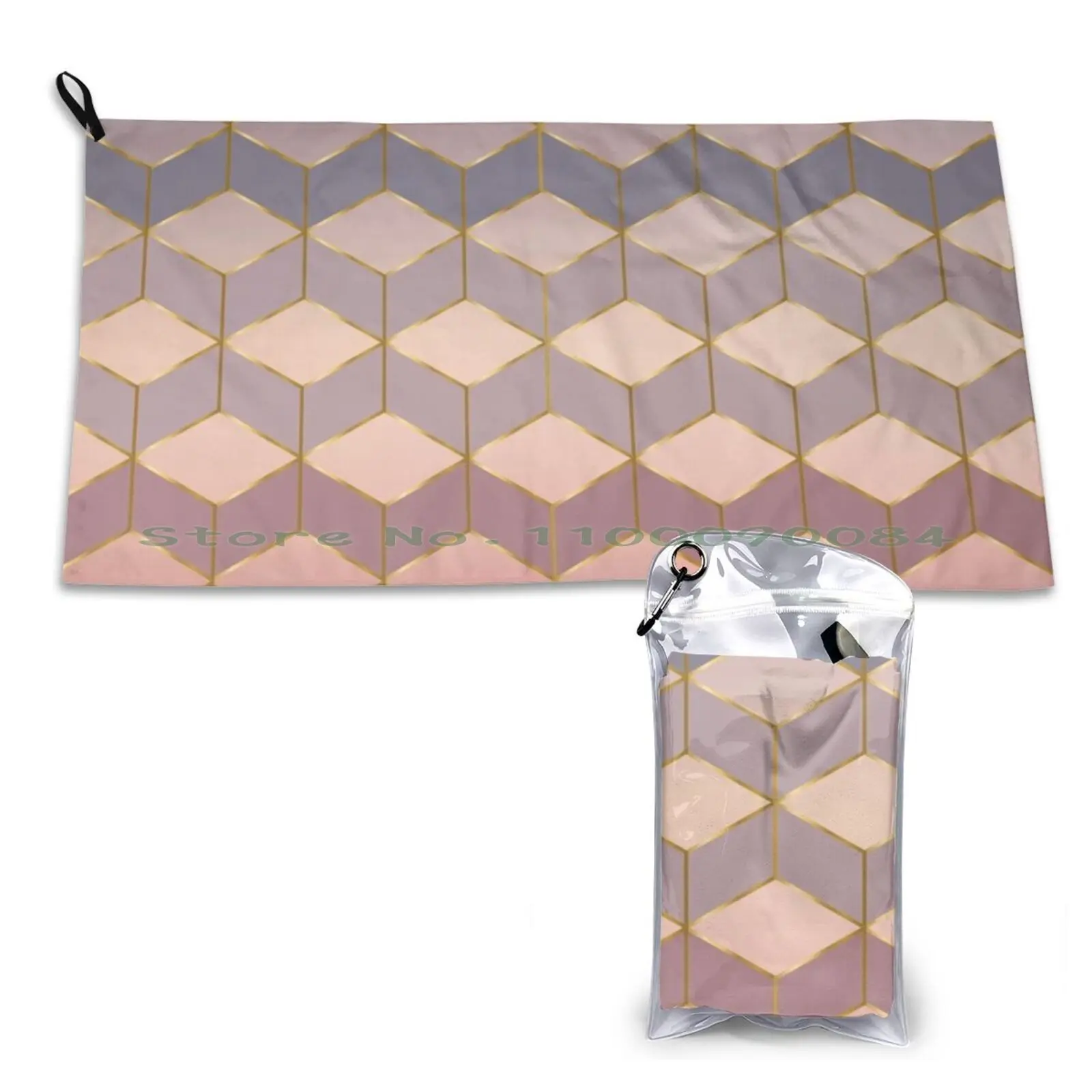 Розовый и синий декоративный рюкзак с градиентными кубиками-милая идея для