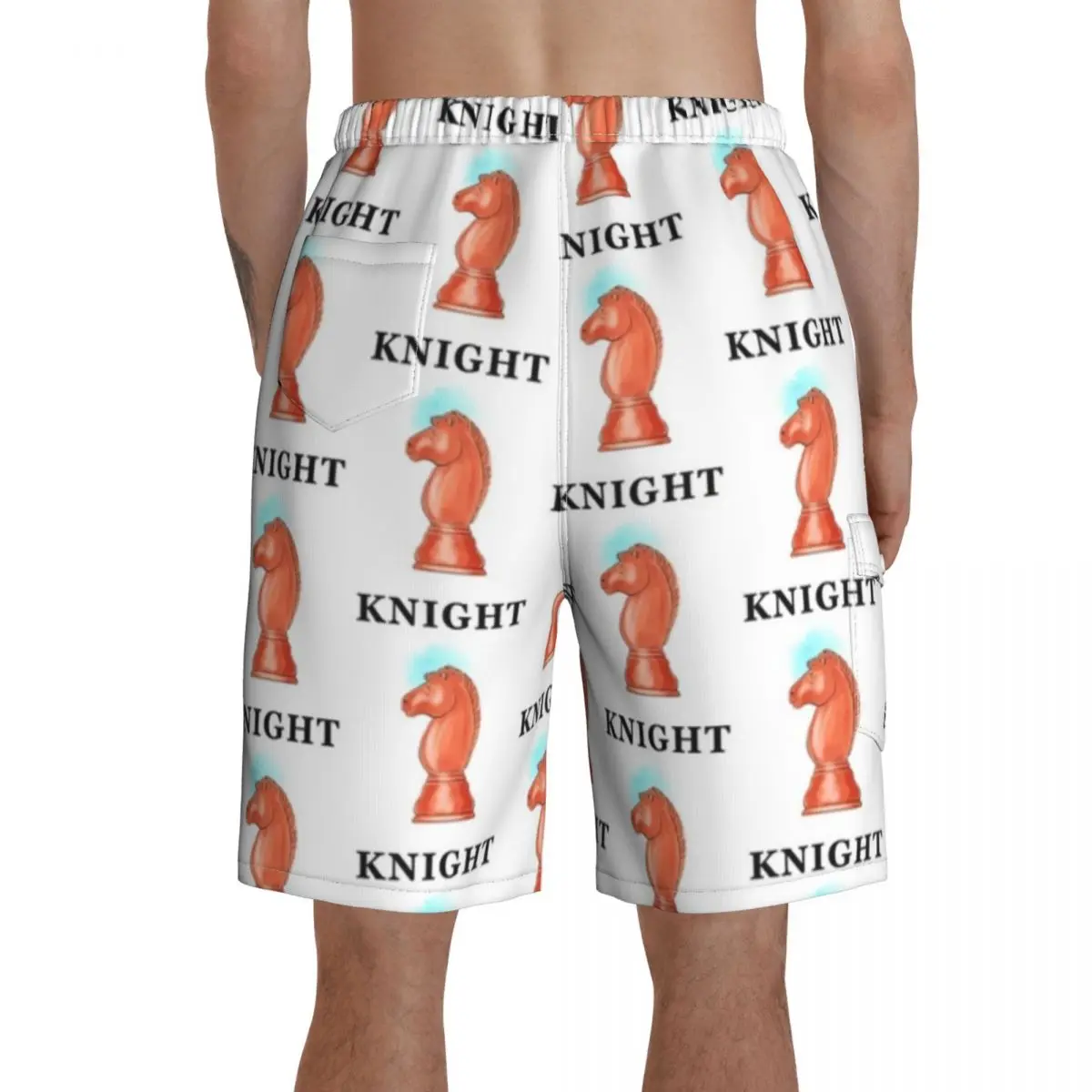 

Chess Board Shorts Bathing Swimming Trunks Polyester Funny Men Swim Trunks