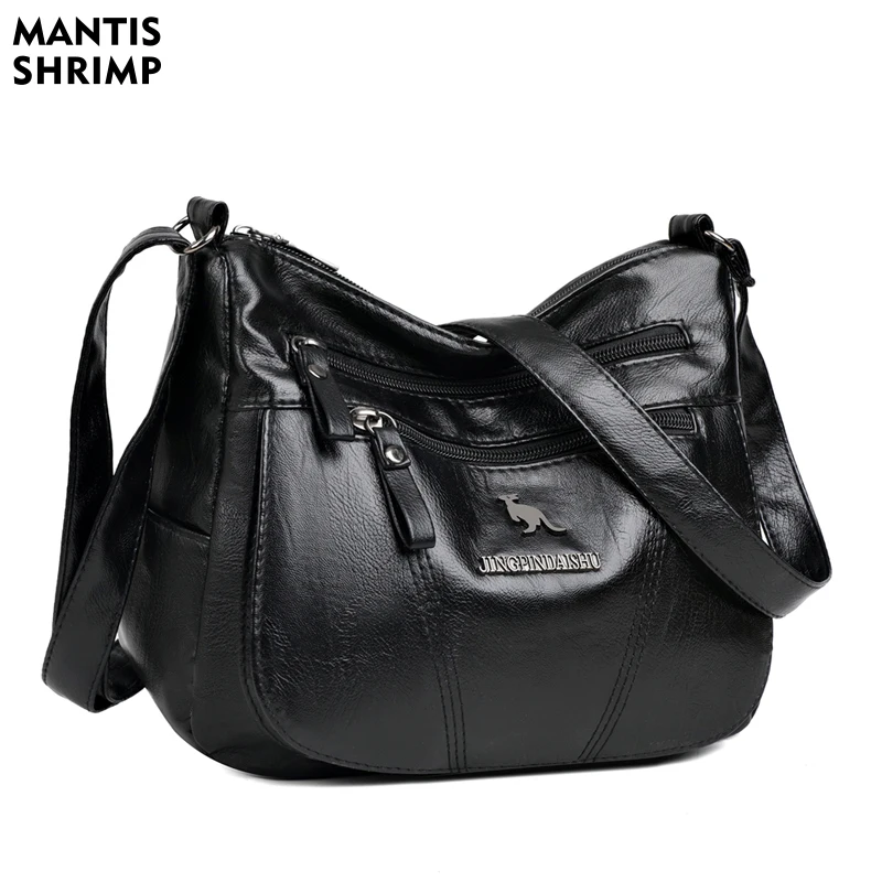 

Женская классическая сумка через плечо из искусственной кожи, винтажная женская сумка через плечо, дизайнерские сумки-мессенджеры в стиле ...