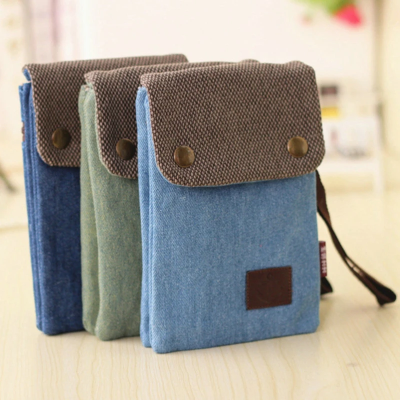 

Women's Soil Casual Wallet Brand Mobile Wallet Big Card Bag Lady Wallet Handbag Canvas Slung Shoulder Bag