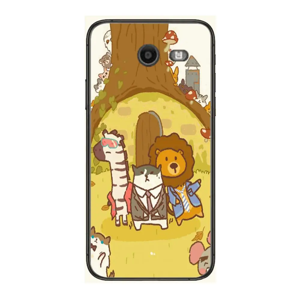 

Animal Restaurant Cute Phone Case Hull For Samsung Galaxy J 4 3 5 6 7 8 EU 2018 Plus 2017 Black Shell Art Cell Cover TPU