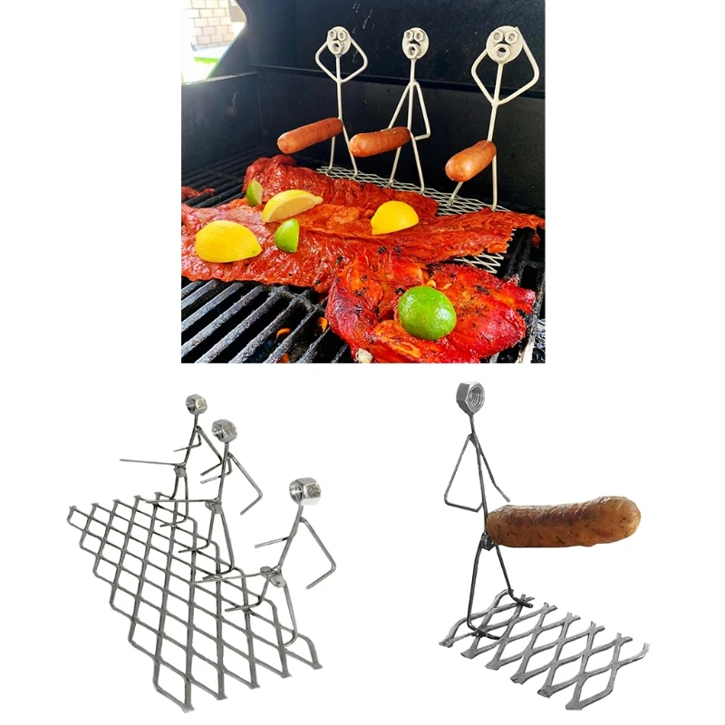 

Funny Humanoid Barbecue Skewers Forks Hot Dog Grill Holder Outdoor Camping Cooking Tools for Campfire Firepit Sausage