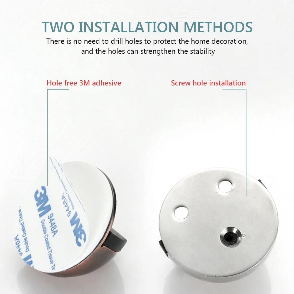 Дверной держатель из нержавеющей стали резиновый бампер не пробивается без