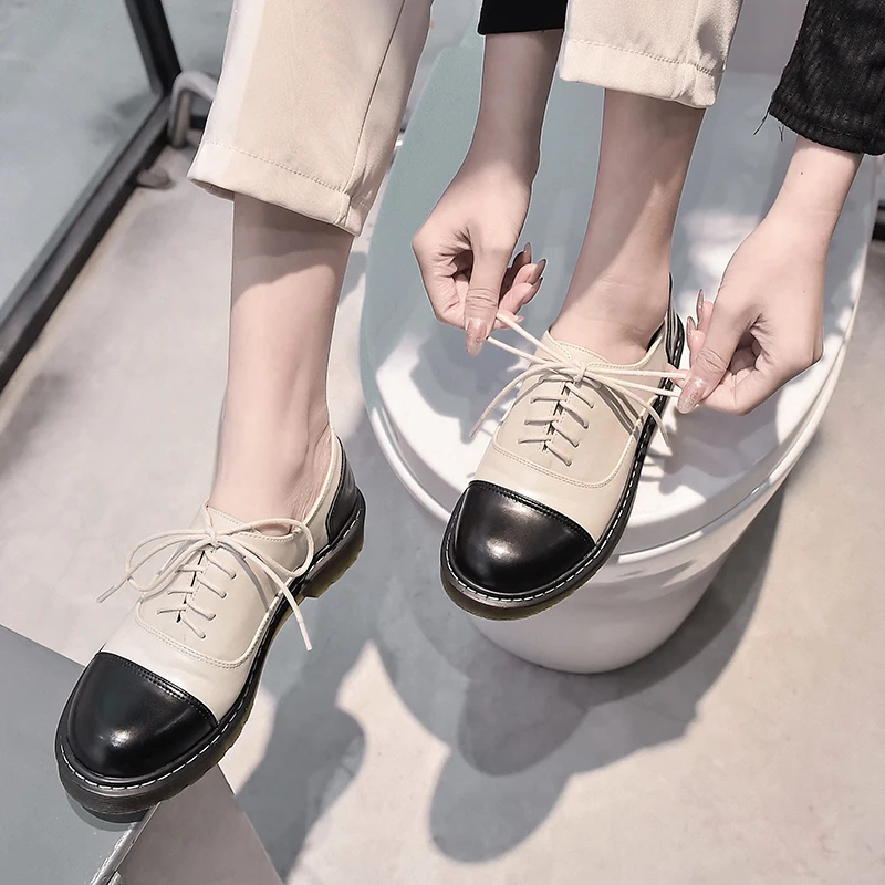 Всесезонные новые женские маленькие кожаные туфли легкие удобные Martin