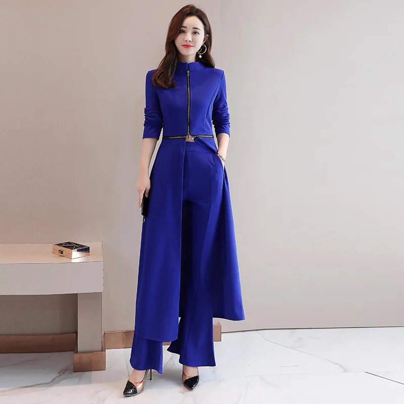 Комплект одежды женский из 2 предметов рабочая одежда широкие брюки клеш с