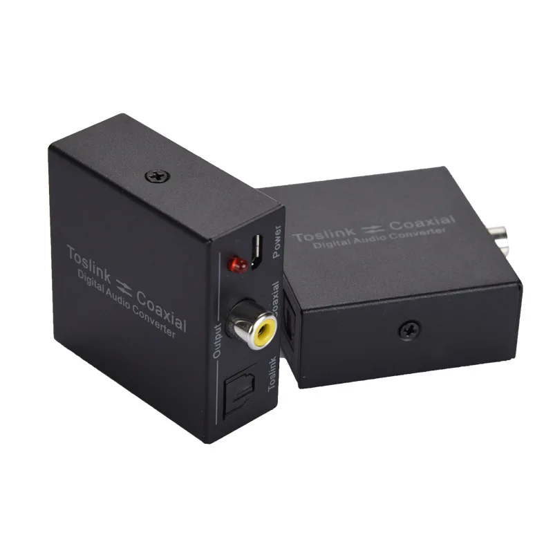 Двунаправленный двухсторонний оптический SPDIF Toslink к коаксиальному или