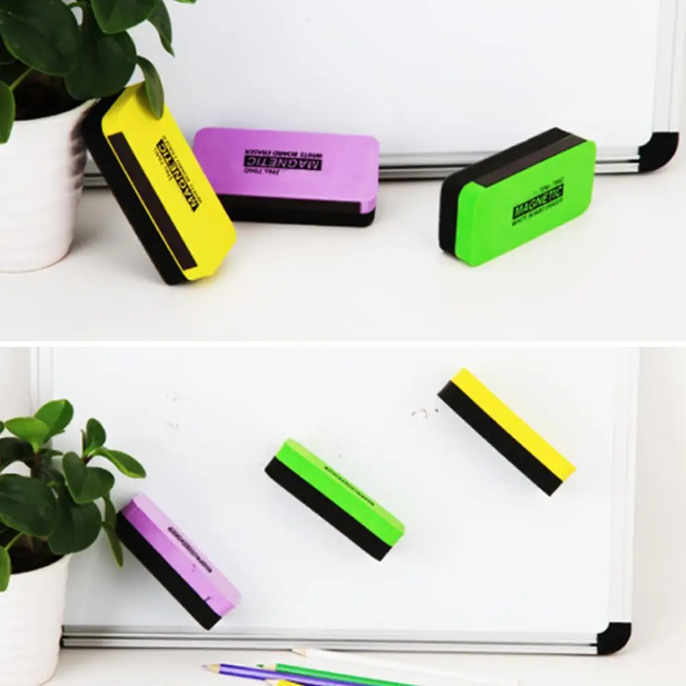 

Deli 1Pc Color Blackboard Eraser Magnetic Whiteboard Eraser Whiteboard Whiteboard Eraser Eraser Green P6C7
