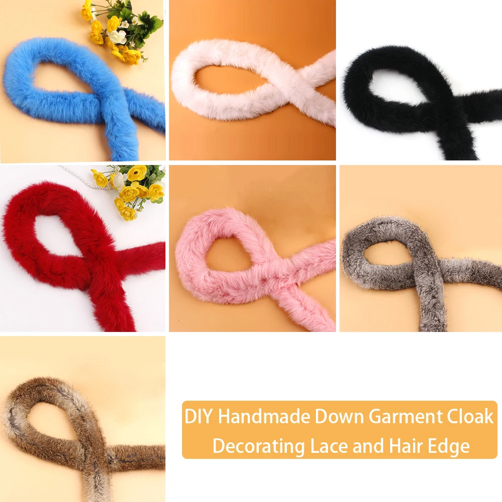 Ленточка аксессуары искусственный мех кролика DIY пушистые ленты отделка для