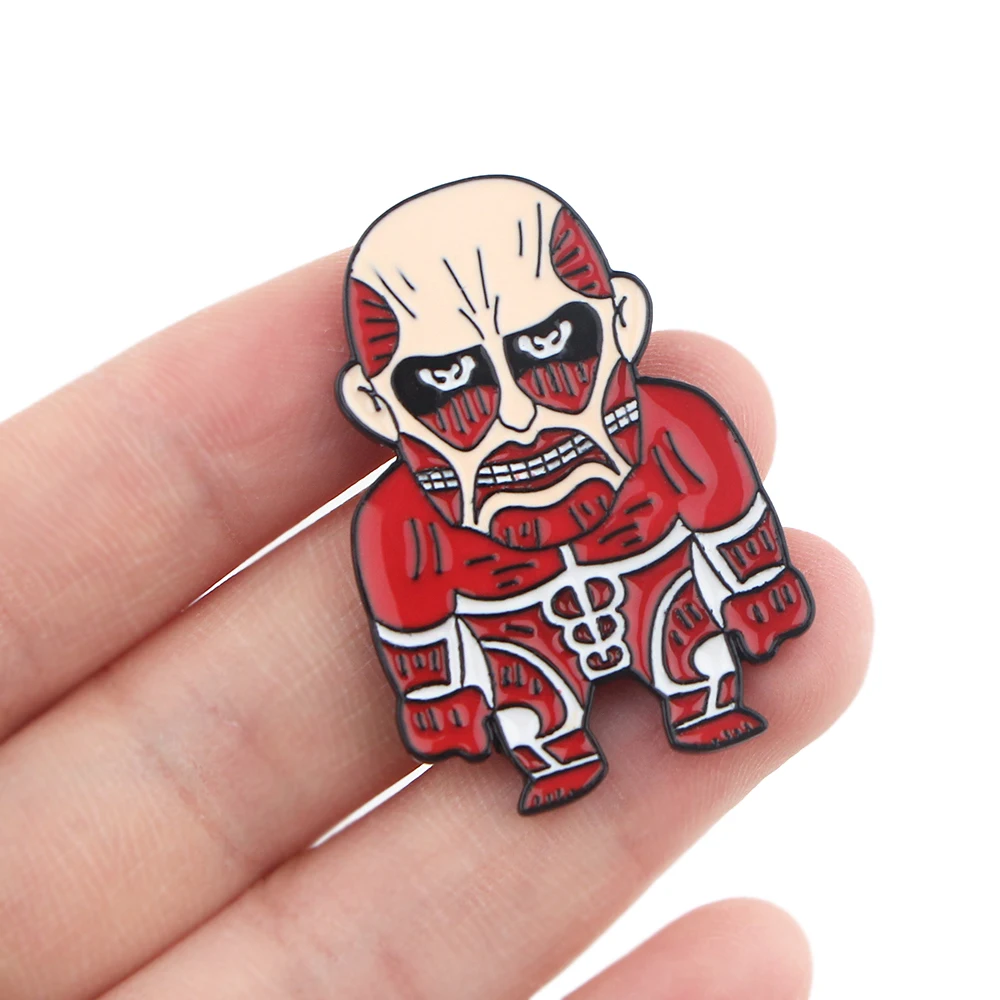 Брошь на булавке DZ1673 в стиле японского аниме Атака Титанов значок сумку одежду