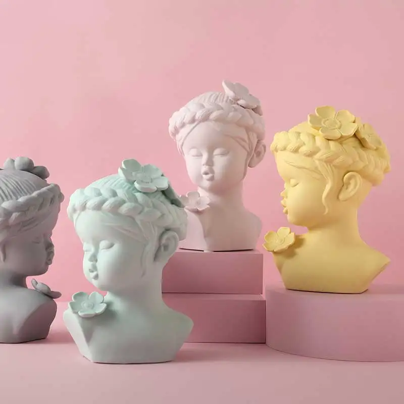 Ручной работы куклы Голова Статуя отель Статуэтка домашний декор фарфор