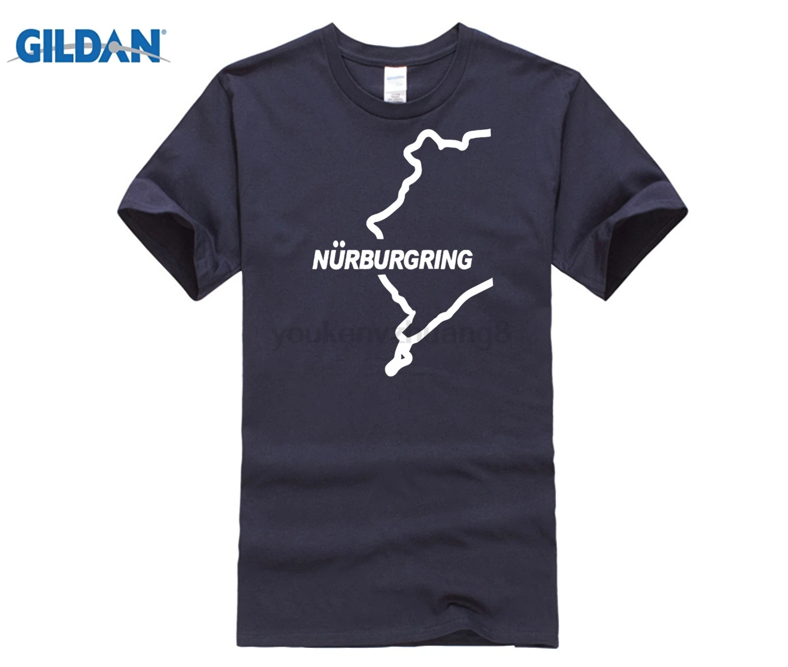 Горячие предложения модная 3d Футболка Горячая 2020 Nurburgring машина трек Европейский