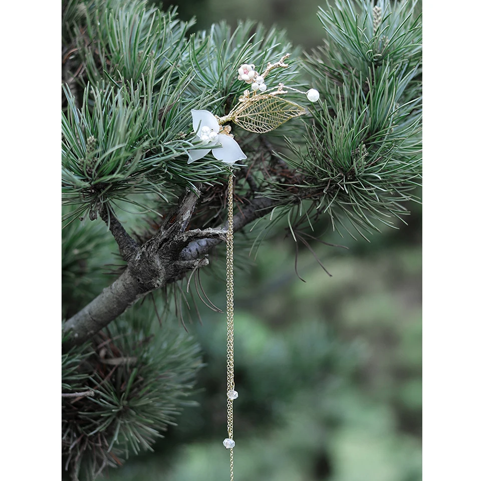 

MIYOU Chinese Ancient Hanfu Accessories Headdress Hairpin Girl Women Alloy Imitation Pearl New Style One Set Hair Accessories