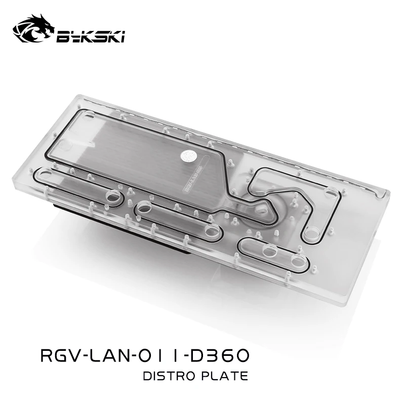 Verkauf BYKSKI Acryl Bord Wasser Kanal Lösung Verwenden Für LIAN LI O11 Dynamische Fall Für CPU Und GPU Block / 3PIN RGB / Combo DDC Pumpe