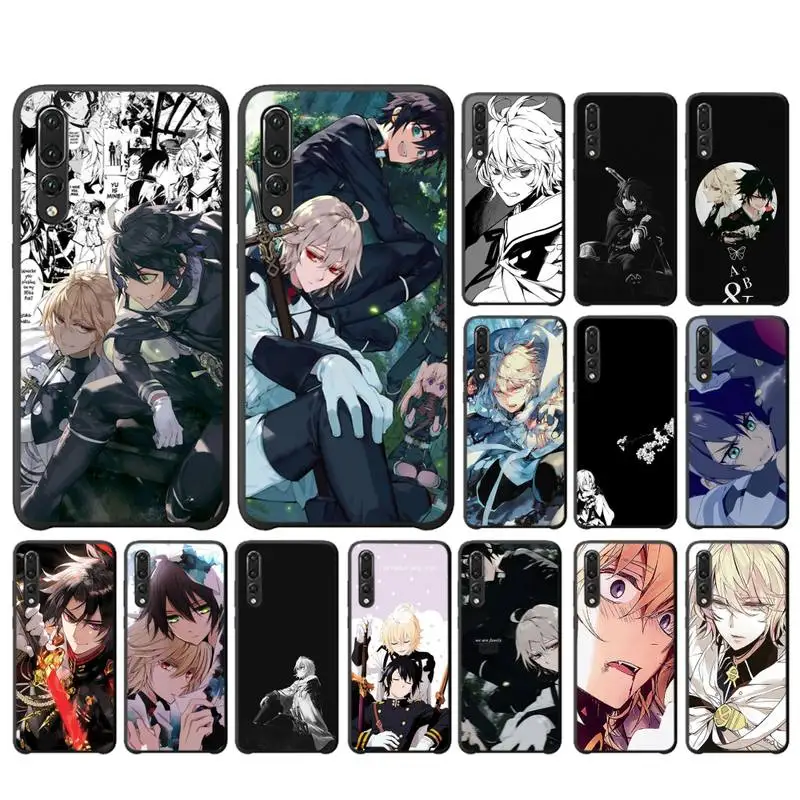

YNDFCNB Anime Owari no Seraph Of The End Phone Case For Huawei Y6 2018 Y7prime2019 funda Case for Y8p Y9 2019 Capa