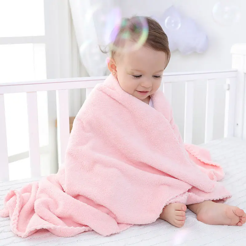 

105*105cm Coral Fleece Baby Blanket Newborn Blankets Infant Square Baby Quilt Bath Towel Absorbent Childrens Towel Quilt Blanket