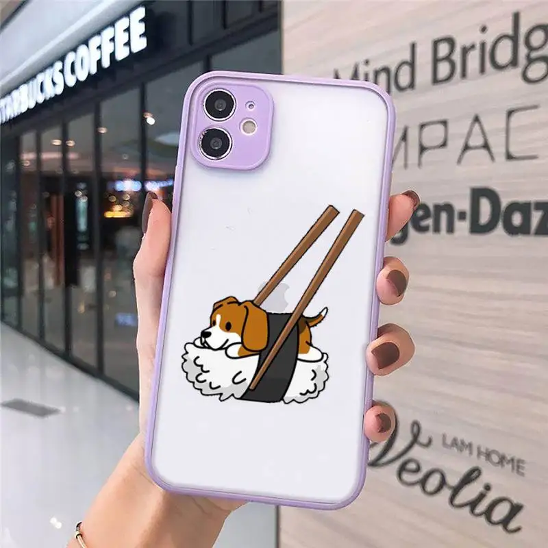

Corgi Funny Cute Dog Phone Cases matte transparent For iphone 7 8 11 12 plus mini x xs xr pro max cover