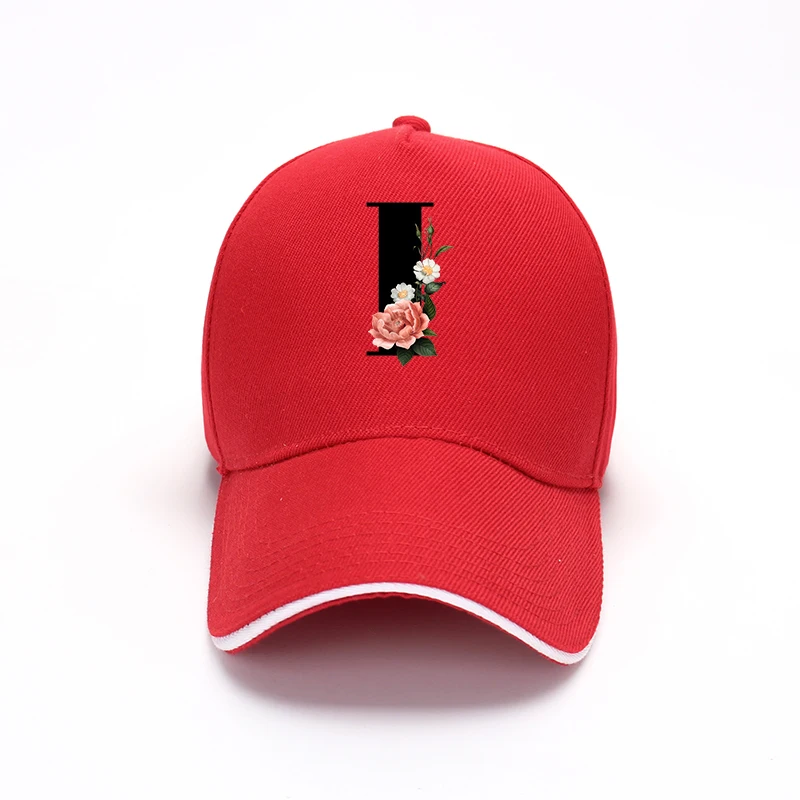 Бейсболка с надписью black и цветочным принтом кепка рыбака козырьком Спортивная