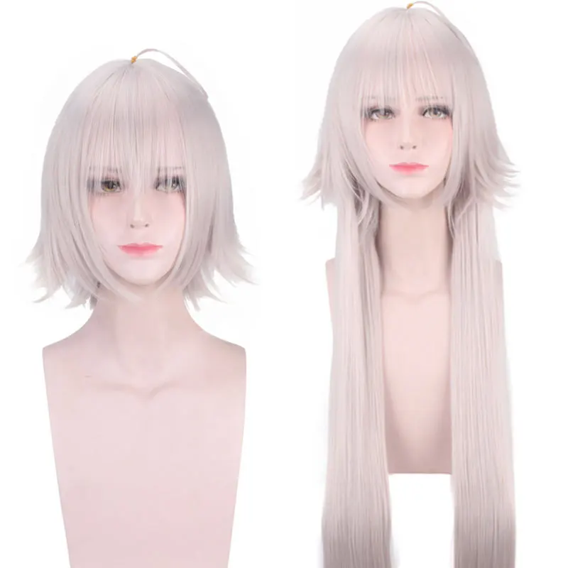 

Anime 100CM Fate/Grand Order Jeanne d'Arc Alter Wig Cosplay Costume Joan of Arc Women Heat Resistant Hair Wigs