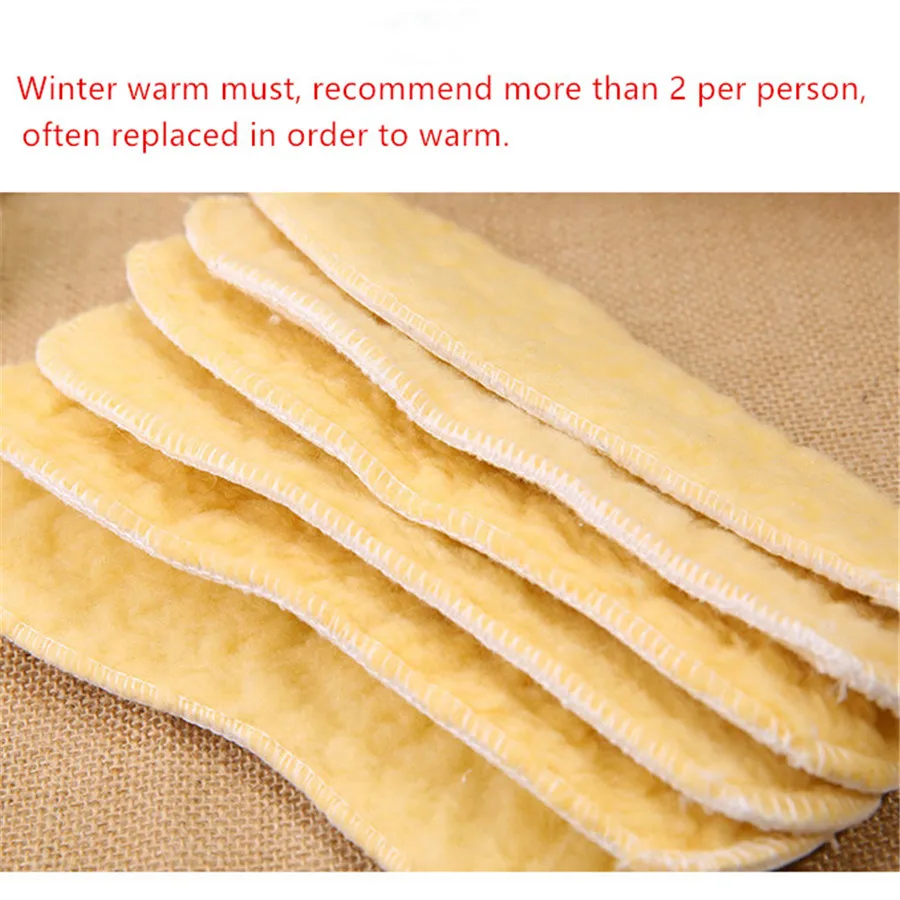 1 пара зимние теплые стельки из хлопка шерстяные искусственного меха кролика|wool